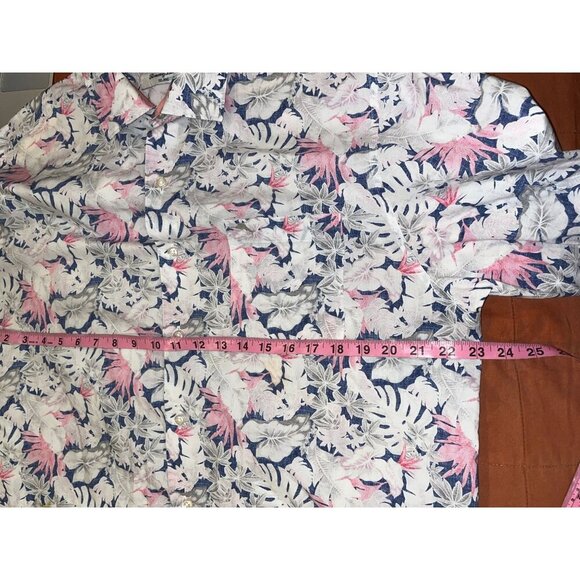 Tommy Bahama Island Zone Hawaian  Floral Long Sleeve Button Down Men's Shirt Siz - Picture 5 of 10